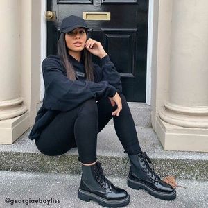 RAID Lorelle Chunky Hiker Boot in Black